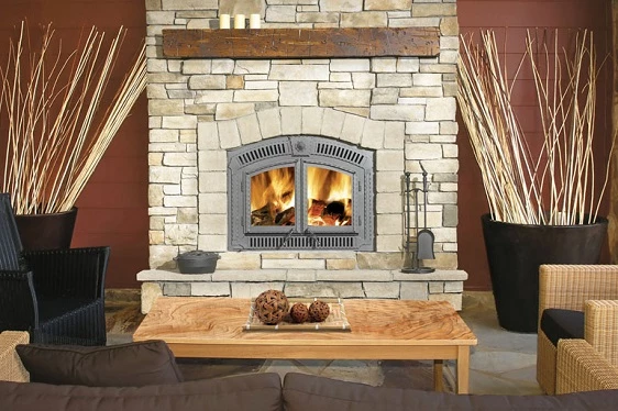Stack of properly seasoned dry firewood