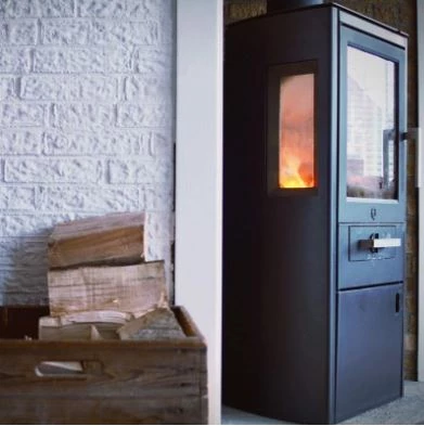 High-efficiency wood-burning fireplace