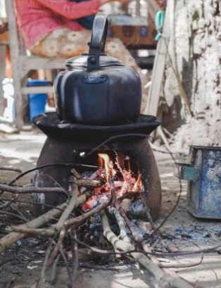 Example of overfiring a wood stove